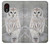 S1566 白フクロウ シロフクロウ Snowy Owl White Owl Samsung Galaxy Xcover 5 バックケース、フリップケース・カバー
