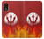 S2803 火災レッドデビル槍シンボル Fire Red Devil Spear Symbol Samsung Galaxy Xcover 5 バックケース、フリップケース・カバー