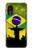 S2981 ブラジルサッカー Brazil Football Soccer Map Flag Samsung Galaxy Xcover 5 バックケース、フリップケース・カバー