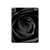 S1598 黒バラ Black Rose iPad Pro 12.9 (2022,2021,2020,2018, 3rd, 4th, 5th, 6th) タブレットケース