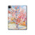S2450 ブロッサムピンクピーチツリー フィンセント・ファン・ゴッホ Van Gogh Peach Tree Blossom iPad Pro 12.9 (2022, 2021, 2020, 2018), iPad Air 13 (2025, 2024) タブレットケース