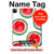 S3236 スイカパターン Watermelon Pattern iPad Pro 12.9 (2022, 2021, 2020, 2018), iPad Air 13 (2025, 2024) タブレットケース