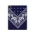 S3357 ネイビーブルーバンダナパターン Navy Blue Bandana Pattern iPad Pro 12.9 (2022, 2021, 2020, 2018), iPad Air 13 (2025, 2024) タブレットケース