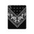 S3363 黒バンダナ Bandana Black Pattern iPad Pro 12.9 (2022, 2021, 2020, 2018), iPad Air 13 (2025, 2024) タブレットケース