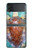 S1424 ウミガメ Sea Turtle Samsung Galaxy Z Flip 3 5G バックケース、フリップケース・カバー