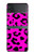 S1850 ピンクのヒョウ柄 Pink Leopard Pattern Samsung Galaxy Z Flip 3 5G バックケース、フリップケース・カバー