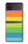 S2363 レインボー柄 Rainbow Pattern Samsung Galaxy Z Flip 3 5G バックケース、フリップケース・カバー