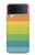 S2363 レインボー柄 Rainbow Pattern Samsung Galaxy Z Flip 3 5G バックケース、フリップケース・カバー