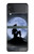 S2668 マーメイドシルエット月の夜 Mermaid Silhouette Moon Night Samsung Galaxy Z Flip 3 5G バックケース、フリップケース・カバー