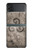 S2892 三脚巴シンボル Triskele Symbol Stone Texture Samsung Galaxy Z Flip 3 5G バックケース、フリップケース・カバー
