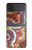 S3034 大理石グラフィック Colored Marble Texture Printed Samsung Galaxy Z Flip 3 5G バックケース、フリップケース・カバー
