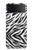 S3056 シマウマスキングラフィックプリント Zebra Skin Texture Graphic Printed Samsung Galaxy Z Flip 3 5G バックケース、フリップケース・カバー