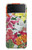 S3205 レトロ花 Retro Art Flowers Samsung Galaxy Z Flip 3 5G バックケース、フリップケース・カバー