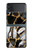 S3419 金の大理石のグラフィックプリント Gold Marble Graphic Print Samsung Galaxy Z Flip 3 5G バックケース、フリップケース・カバー