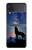 S3555 狼 Wolf Howling Million Star Samsung Galaxy Z Flip 3 5G バックケース、フリップケース・カバー