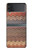 S3752 ジグザグ生地パターングラフィックプリント Zigzag Fabric Pattern Graphic Printed Samsung Galaxy Z Flip 3 5G バックケース、フリップケース・カバー