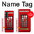 S0058 ロンドン〔イギリス〕の赤い電話ボックス Classic British Red Telephone Box Samsung Galaxy Z Fold 3 5G バックケース、フリップケース・カバー