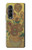 S0214 フィンセント・ファン・ゴッホ 15本のひまわり Van Gogh Vase Fifteen Sunflowers Samsung Galaxy Z Fold 3 5G バックケース、フリップケース・カバー