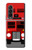 S2058 英国のダブルデッカーバスミニマリスト England British Double Decker Bus Minimalist Samsung Galaxy Z Fold 3 5G バックケース、フリップケース・カバー