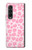 S2213 ピンクのヒョウ柄 Pink Leopard Pattern Samsung Galaxy Z Fold 3 5G バックケース、フリップケース・カバー