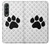 S2355 動物ポウあしあと Paw Foot Print Samsung Galaxy Z Fold 3 5G バックケース、フリップケース・カバー