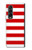 S2364 赤と白のストライプ Red and White Striped Samsung Galaxy Z Fold 3 5G バックケース、フリップケース・カバー