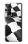 S2408 市松模様のスポーツ レース旗 Checkered Winner Flag Samsung Galaxy Z Fold 3 5G バックケース、フリップケース・カバー