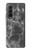 S2526 ブラックマーブルグラフィックプリント Black Marble Graphic Printed Samsung Galaxy Z Fold 3 5G バックケース、フリップケース・カバー