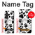 S2904 犬ポウ Dog Paw Prints Samsung Galaxy Z Fold 3 5G バックケース、フリップケース・カバー