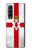 S2972 北アイルランドサッカー Northern Ireland Football Soccer Flag Samsung Galaxy Z Fold 3 5G バックケース、フリップケース・カバー
