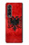S2982 アルバニアサッカー Albania Football Soccer Red Flag Samsung Galaxy Z Fold 3 5G バックケース、フリップケース・カバー