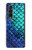 S3047 緑人魚のスケール Green Mermaid Fish Scale Samsung Galaxy Z Fold 3 5G バックケース、フリップケース・カバー