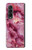 S3052 ピンクの大理石のグラフィックプリント Pink Marble Graphic Printed Samsung Galaxy Z Fold 3 5G バックケース、フリップケース・カバー