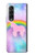 S3070 レインボーユニコーンパステル Rainbow Unicorn Pastel Sky Samsung Galaxy Z Fold 3 5G バックケース、フリップケース・カバー