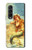 S3184 リトルマーメイドの絵画 Little Mermaid Painting Samsung Galaxy Z Fold 3 5G バックケース、フリップケース・カバー