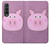 S3269 豚の漫画 Pig Cartoon Samsung Galaxy Z Fold 3 5G バックケース、フリップケース・カバー