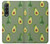 S3285 アボカドパターン Avocado Fruit Pattern Samsung Galaxy Z Fold 3 5G バックケース、フリップケース・カバー