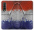 S3304 フランスの旗ビンテージフットボールのグラフィック France Flag Vintage Football Graphic Samsung Galaxy Z Fold 3 5G バックケース、フリップケース・カバー