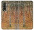 S3380 グスタフ・クリムト バーチフォレスト Gustav Klimt Birch Forest Samsung Galaxy Z Fold 3 5G バックケース、フリップケース・カバー
