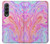 S3444 デジタルアートカラフルな液体 Digital Art Colorful Liquid Samsung Galaxy Z Fold 3 5G バックケース、フリップケース・カバー