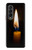 S3530 仏 Buddha Candle Burning Samsung Galaxy Z Fold 3 5G バックケース、フリップケース・カバー