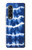 S3671 ブルータイダイ Blue Tie Dye Samsung Galaxy Z Fold 3 5G バックケース、フリップケース・カバー