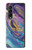 S3676 カラフルな抽象的な大理石の石 Colorful Abstract Marble Stone Samsung Galaxy Z Fold 3 5G バックケース、フリップケース・カバー