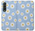 S3681 デイジーの花のパターン Daisy Flowers Pattern Samsung Galaxy Z Fold 3 5G バックケース、フリップケース・カバー