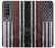 S3687 消防士細い赤い線アメリカの国旗 Firefighter Thin Red Line American Flag Samsung Galaxy Z Fold 3 5G バックケース、フリップケース・カバー