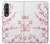 S3707 ピンクの桜の春の花 Pink Cherry Blossom Spring Flower Samsung Galaxy Z Fold 3 5G バックケース、フリップケース・カバー