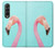 S3708 ピンクのフラミンゴ Pink Flamingo Samsung Galaxy Z Fold 3 5G バックケース、フリップケース・カバー