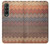 S3752 ジグザグ生地パターングラフィックプリント Zigzag Fabric Pattern Graphic Printed Samsung Galaxy Z Fold 3 5G バックケース、フリップケース・カバー
