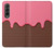 S3754 ストロベリーアイスクリームコーン Strawberry Ice Cream Cone Samsung Galaxy Z Fold 3 5G バックケース、フリップケース・カバー