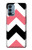 S1849 ピンクブラックシェブロンジグザグ Pink Black Chevron Zigzag OnePlus Nord N200 5G バックケース、フリップケース・カバー